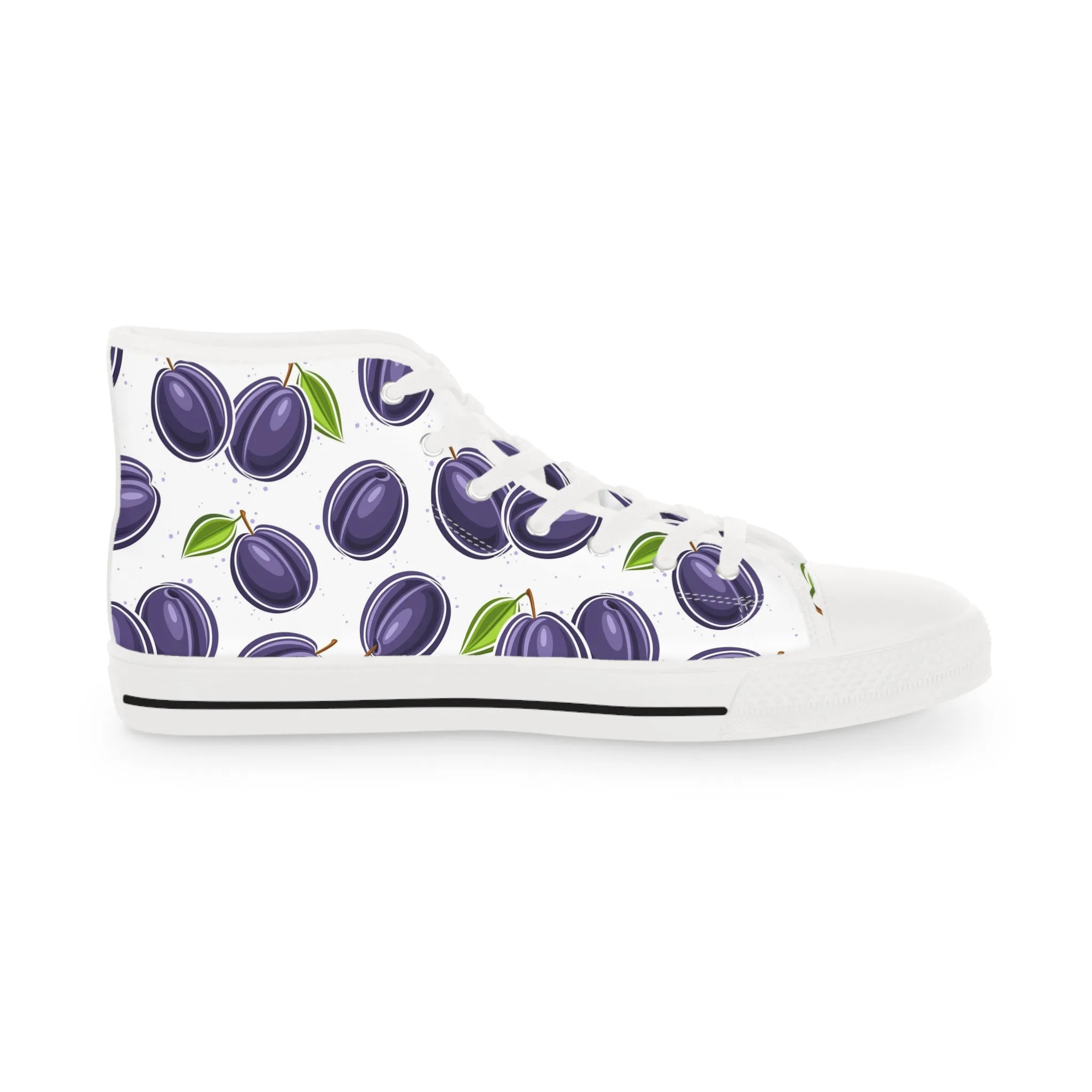 Plum Men's High Top Sneakers