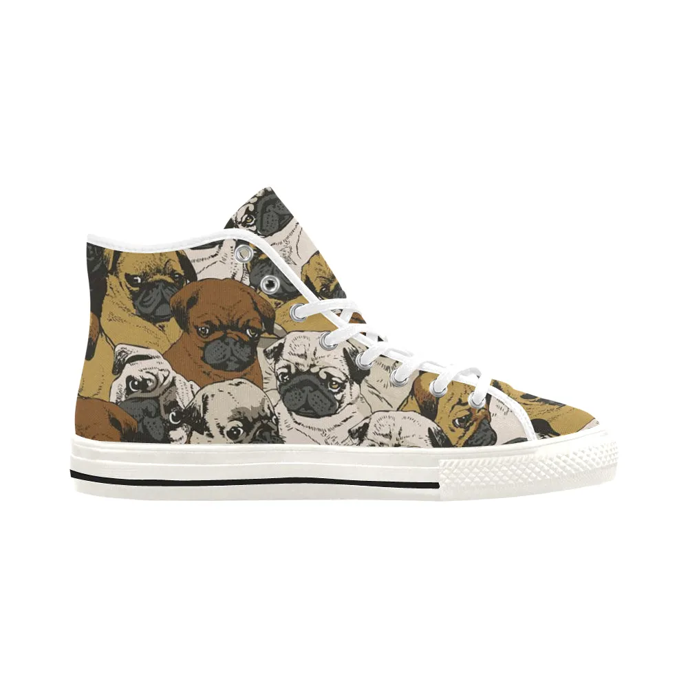 pug vintage Vancouver H Women's Canvas Shoes