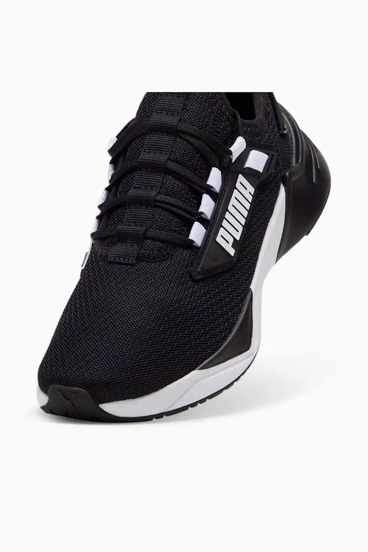 PUMA MEN'S RETALIATE BLACK/WHITE RUNNING SHOES