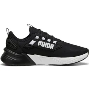 PUMA MEN'S RETALIATE BLACK/WHITE RUNNING SHOES