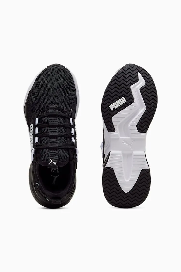 PUMA MEN'S RETALIATE BLACK/WHITE RUNNING SHOES