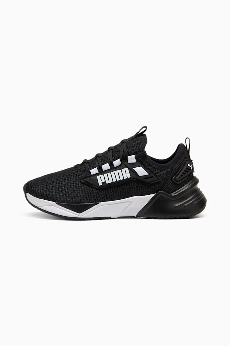 PUMA MEN'S RETALIATE BLACK/WHITE RUNNING SHOES