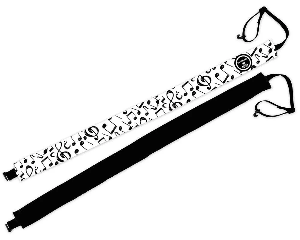 RAVEbandz Adjustable Headbands -  (Music Notes)