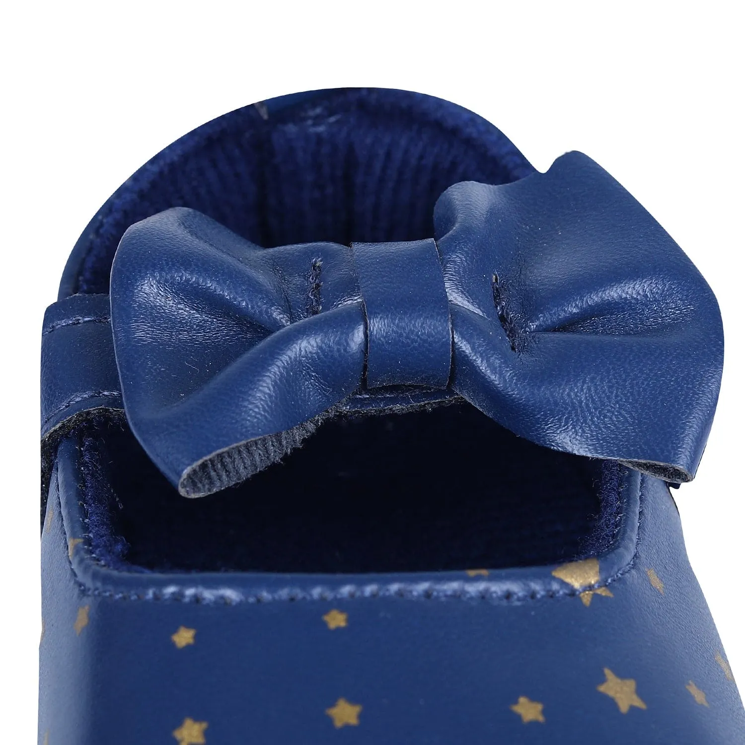 Star Premium Girls Soft Anti-Slip Ballerina Shoes - Navy Blue