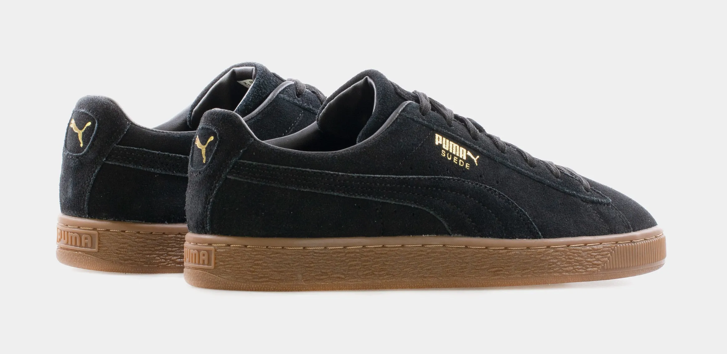 Suede Gum Mens Lifestyle Shoes (Black)