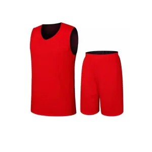 Sweat-absorbent breathable reversible basketball jersey for men