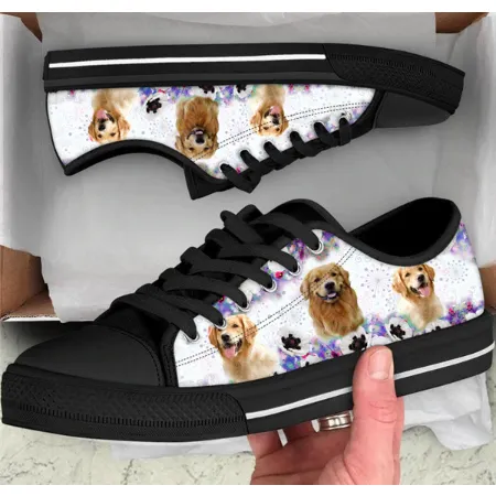 Women Canvas Low Top 3D Dog Print  Shoes