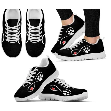 Women Canvas Low Top 3D Dog Print  Shoes