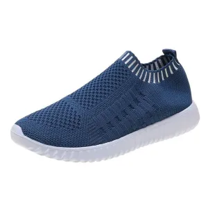 Women Casual Slip-On Striped Sock Shoes