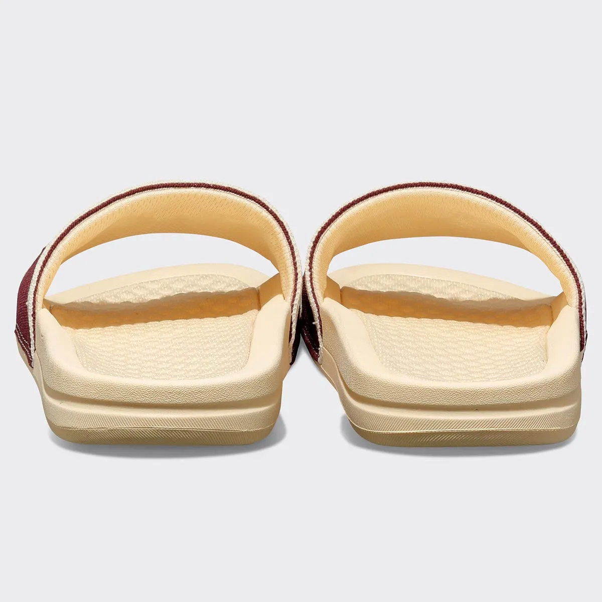 Women's Big Logo TechLoom Slide Vanilla / Burgundy / Sea Salt