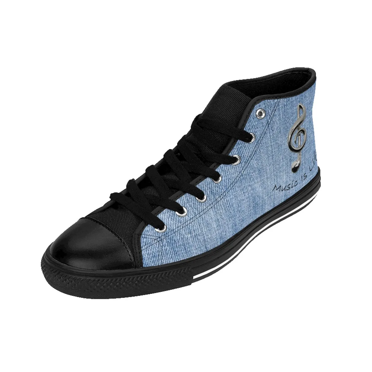 Women's High-top /Jean /Music Is Life Sneakers